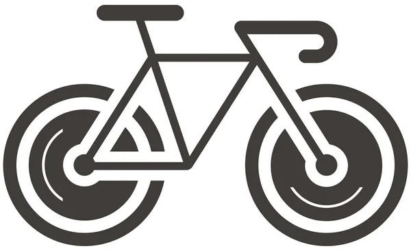 运动自行车图标矢量说明 — 图库矢量图片