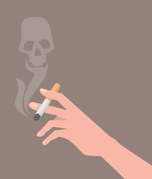 Donne Moi Une Cigarette Illustration Propageant Refus Fumer — Image vectorielle