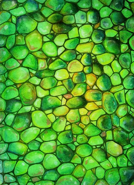 Groene Textuur Metselwerk Kleur Achtergrond Illustratie — Stockfoto