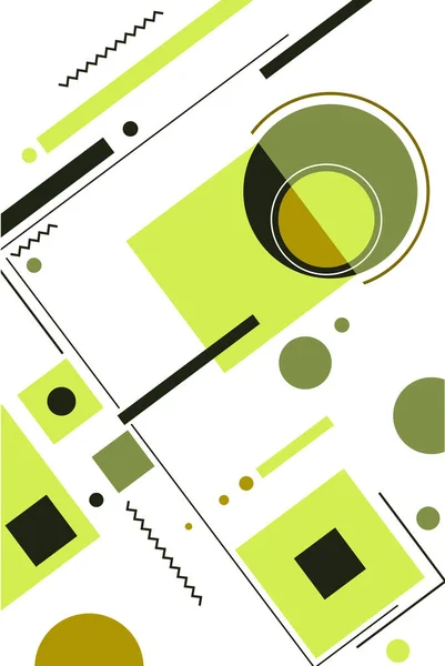 Abstrakt Färg Bakgrund Från Geometriska Former Vektor Illustration — Stock vektor