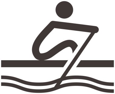 Rowing icon clipart