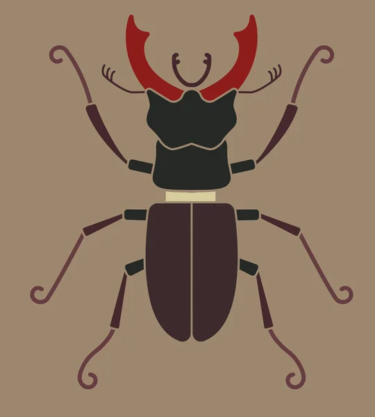 Stag beetle Stock Vector