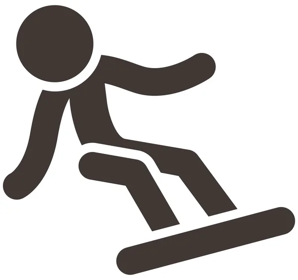 Snowboard pictogram — Stockvector