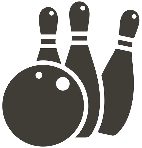 Bowling ikonra Jogdíjmentes Stock Vektorok