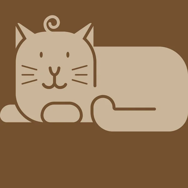 Icona del gatto Grafiche Vettoriali
