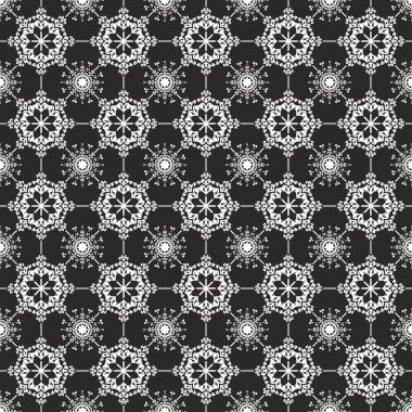 Çiçeklerle kusursuz dantel arkaplan