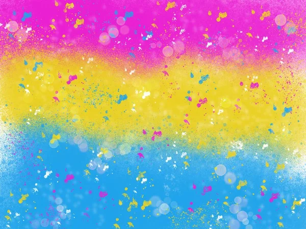 Abstract Bright Beautiful Background Artistic Pattern Violet Yellow Blue Paint — Stock Photo, Image