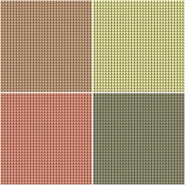 異なる色のニットの背景 — ストックベクタ