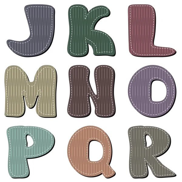 Scrapbook colorful alphabet — Stock Vector