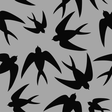 Kırlangıçlar ile sorunsuz arka plan