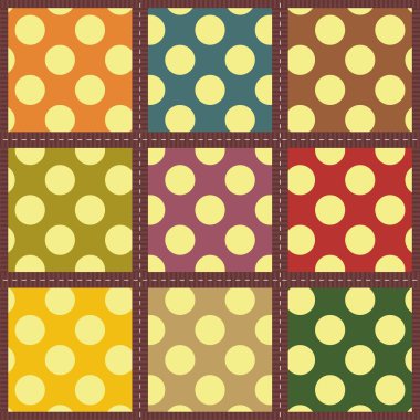 Patchwork arka plan desenleri ile