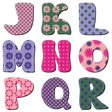 Karalama defteri alfabe arka plan üzerinde