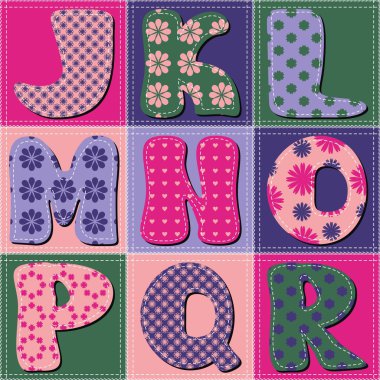 Patchwork arka plan desenleri ile