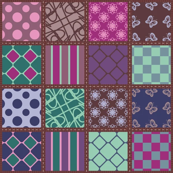 Fond de patchwork — Image vectorielle