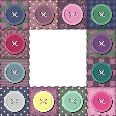 Çerçeve ile patchwork arka plan
