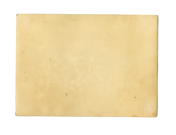 Beyaz arkaplanda izole edilmiş eski fotoğraf kağıdı dokusu — Stok fotoğraf