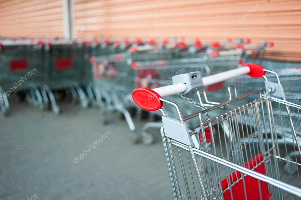 Mall shopping carts — Stock Photo © mari_art 79819438