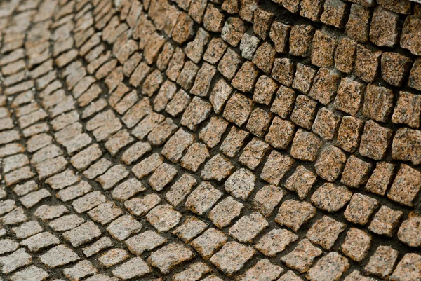 Close-up de parede de pedra curva — Fotografia de Stock
