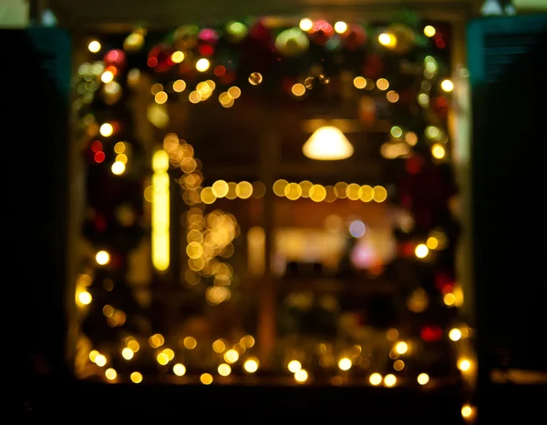Fond de vacances de Noël avec des lumières de Noël — Photo