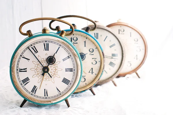 Vintage Background - Rarity alarm Clock. Time Concept. Stock Picture