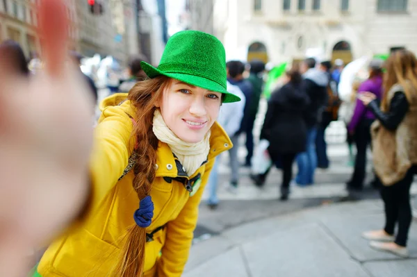 Touriste le jour de la Saint-Patrick Parade — Photo