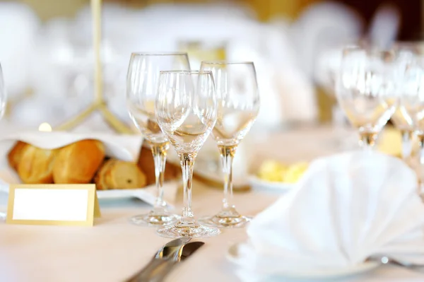 Beautiful table set for festive event — Stock Photo, Image