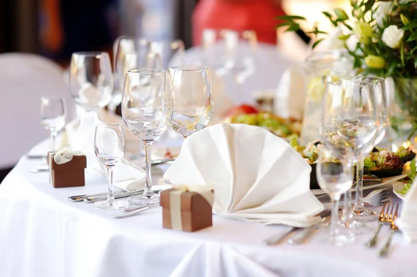 お祭りイベントの美しいテーブル — ストック写真