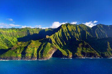 muhteşem Na Pali sahil görünümünü