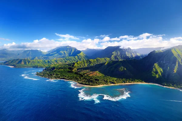 Vista da espetacular costa Na Pali — Fotografia de Stock