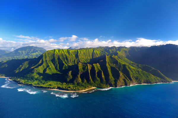 view of spectacular Na Pali coast