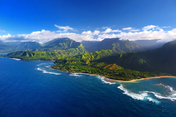 Vista de la espectacular costa de Na Pali — Foto de Stock