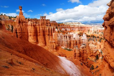 red sandstone hoodoos in Bryce Canyon clipart