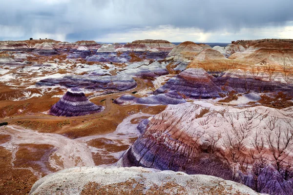 Formações de arenito roxo listrado — Fotografia de Stock