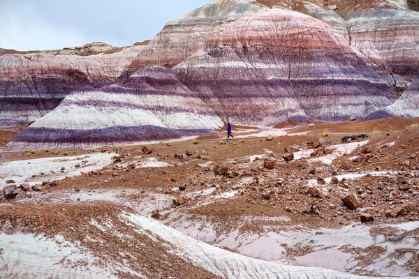 Formações de arenito roxo listrado — Fotografia de Stock