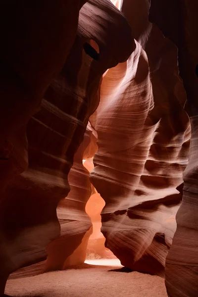 Rozjarzony kolory górnego Antelope Canyon — Zdjęcie stockowe
