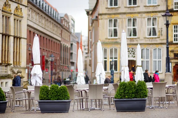 Исторические фасады Рыночной площади в Бремене — стоковое фото
