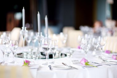 Güzel masa için Festival olay ayarla