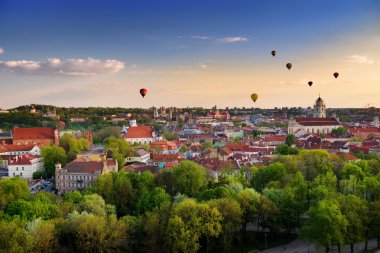 Güzel Vilnius kent Panoraması