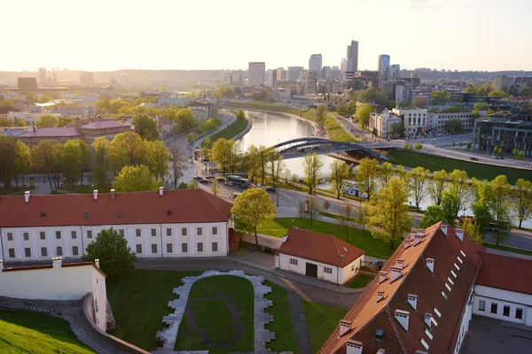 Bellissimo panorama del centro storico di Vilnius — Foto Stock