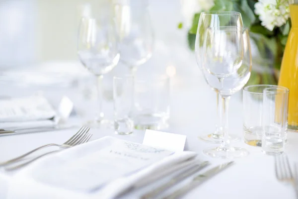 Beautiful table set for  festive event — Stock Photo, Image