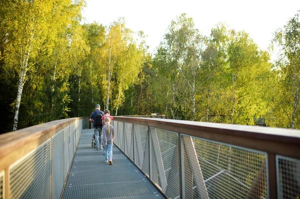 Laju takas, tree-canopy trail complex with a walkway, an information center and observation tower, located in Anyksciai, Lithuania