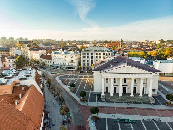 Vilnius Geleneksel Bir Ticaret Etkinlik Merkezi Olan Pilies Caddesi Nin — Stok fotoğraf