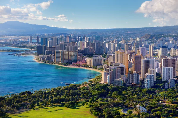 Honolulu vista da cidade — Fotografia de Stock