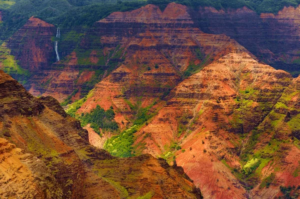 Waimea Canyon vista aérea — Fotografia de Stock