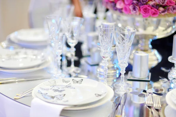 結婚式パーティー テーブル セット — ストック写真