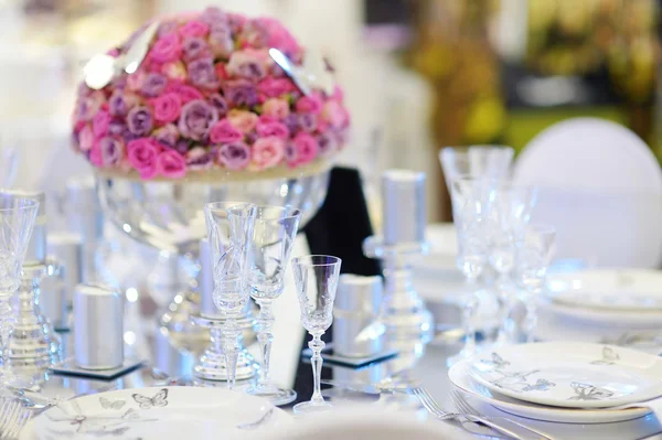 Dukat bord för bröllopsfest — Stockfoto