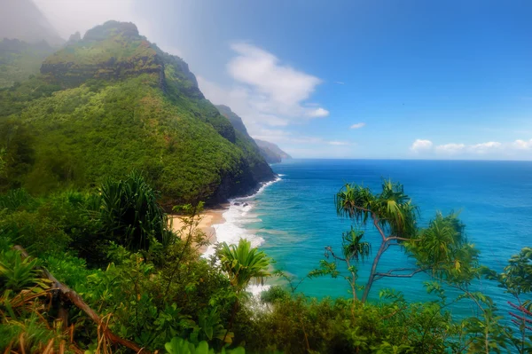 Kalalau trail in Kauai — Stock Photo, Image