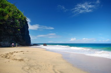 Denetim noktası Hanakapiai Plajı Hawaii