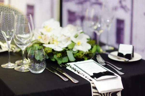 結婚式のテーブル セット — ストック写真