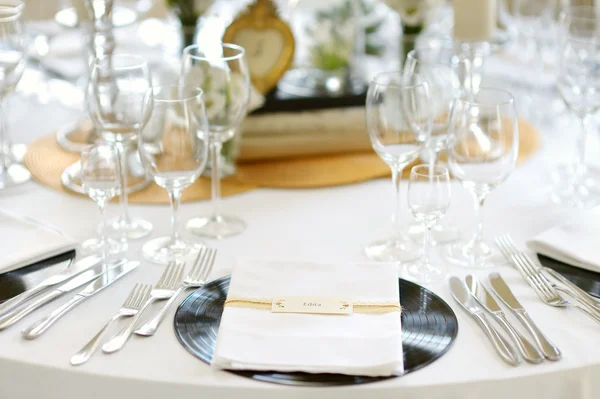 Conjunto de mesa de casamento — Fotografia de Stock